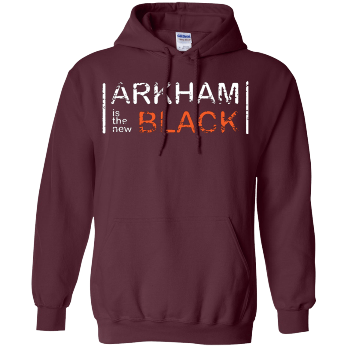 Sweatshirts Maroon / Small Arkham Black Pullover Hoodie