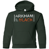 Sweatshirts Forest Green / YS Arkham Black Youth Hoodie