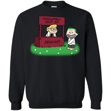 Sweatshirts Black / Small Arkham Help Crewneck Sweatshirt