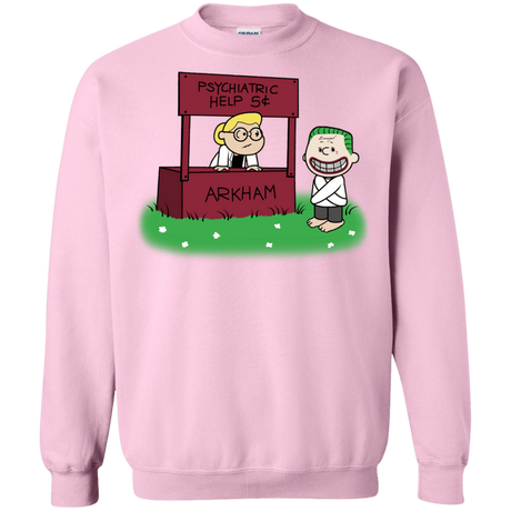 Sweatshirts Light Pink / Small Arkham Help Crewneck Sweatshirt