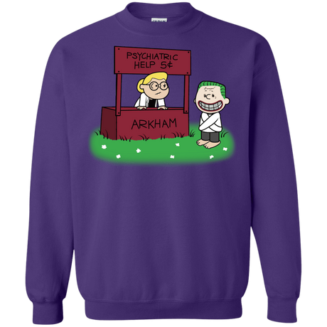 Sweatshirts Purple / Small Arkham Help Crewneck Sweatshirt