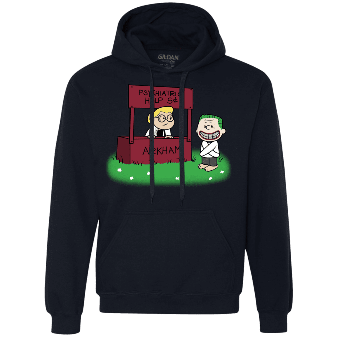 Sweatshirts Navy / Small Arkham Help Premium Fleece Hoodie