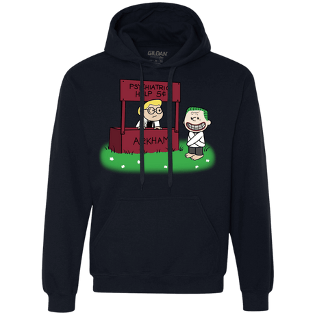 Sweatshirts Navy / Small Arkham Help Premium Fleece Hoodie