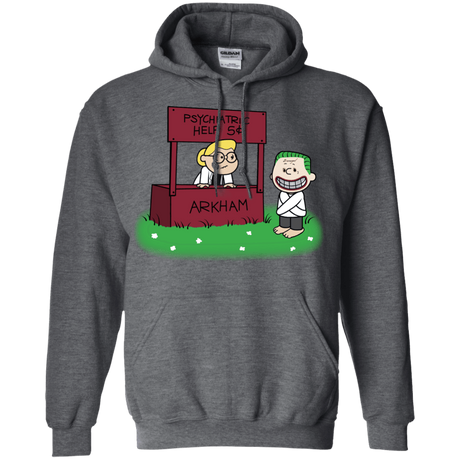 Sweatshirts Dark Heather / Small Arkham Help Pullover Hoodie