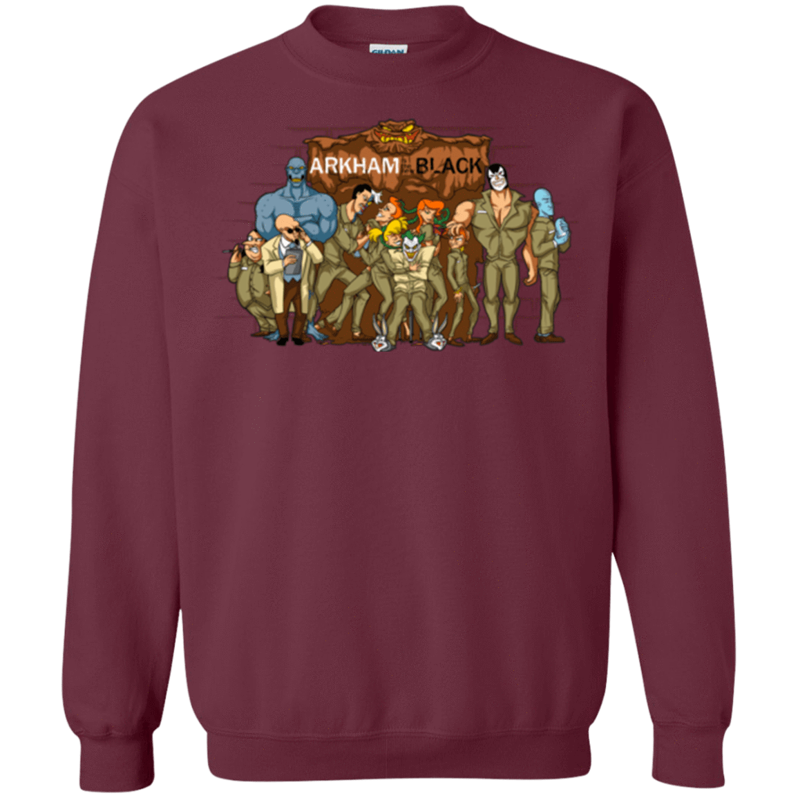 Sweatshirts Maroon / Small ARKHAM is the new Black Crewneck Sweatshirt