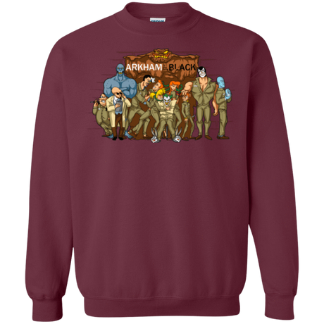 Sweatshirts Maroon / Small ARKHAM is the new Black Crewneck Sweatshirt