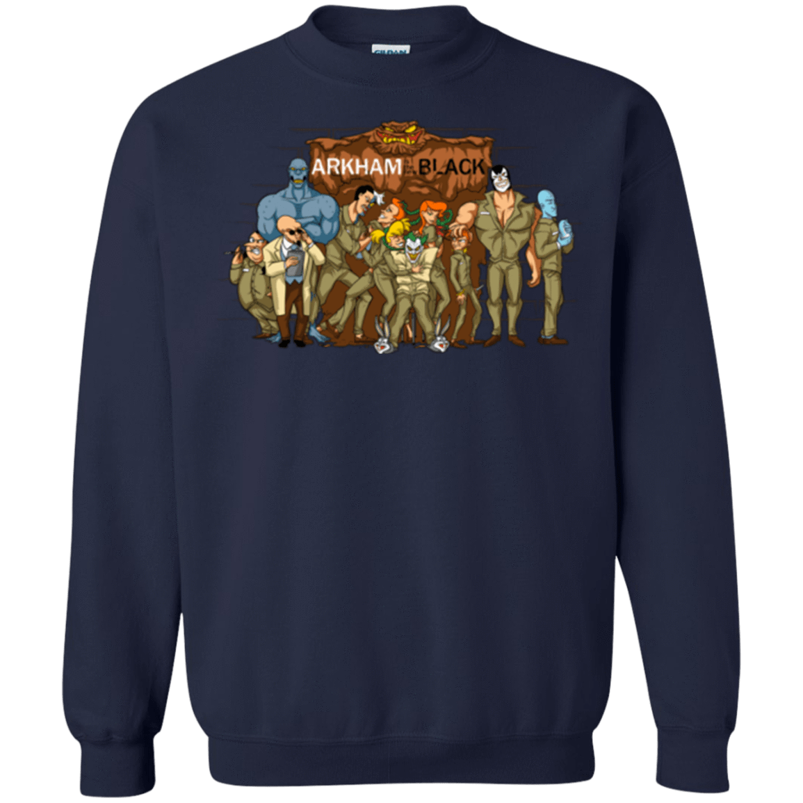 Sweatshirts Navy / Small ARKHAM is the new Black Crewneck Sweatshirt