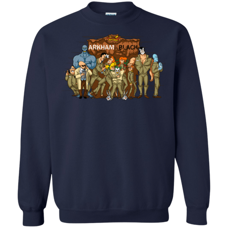 Sweatshirts Navy / Small ARKHAM is the new Black Crewneck Sweatshirt