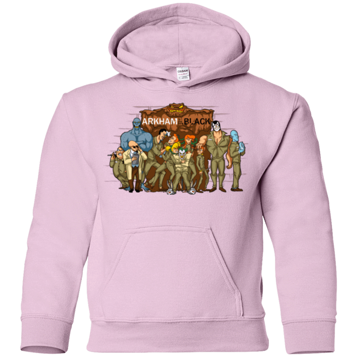 Sweatshirts Light Pink / YS ARKHAM is the new Black Youth Hoodie