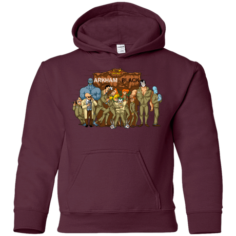 Sweatshirts Maroon / YS ARKHAM is the new Black Youth Hoodie