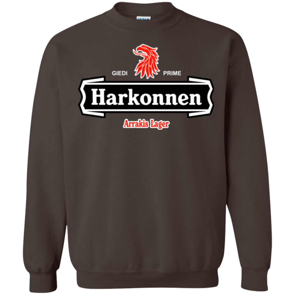 Sweatshirts Dark Chocolate / Small Arrakis lager Crewneck Sweatshirt