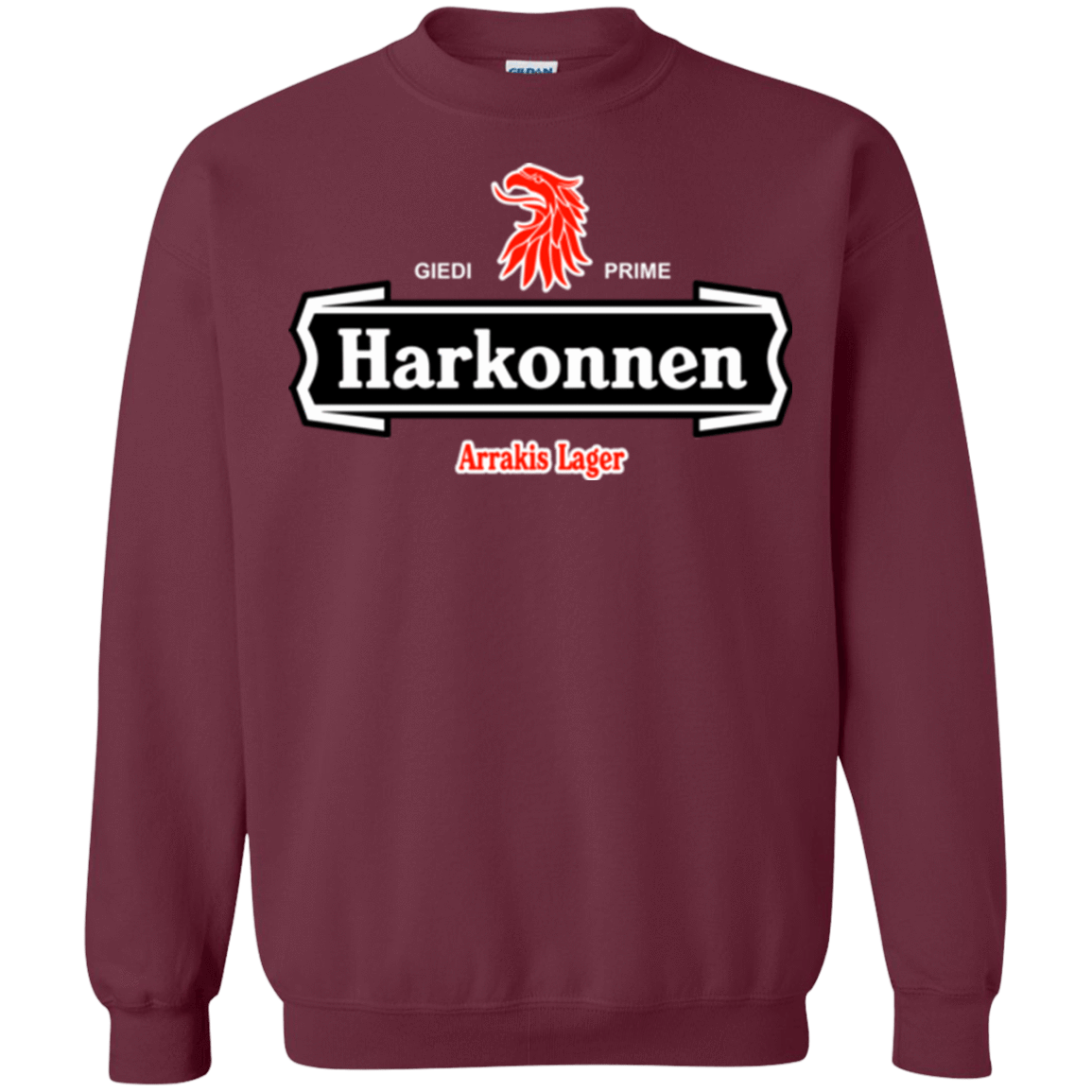 Sweatshirts Maroon / Small Arrakis lager Crewneck Sweatshirt