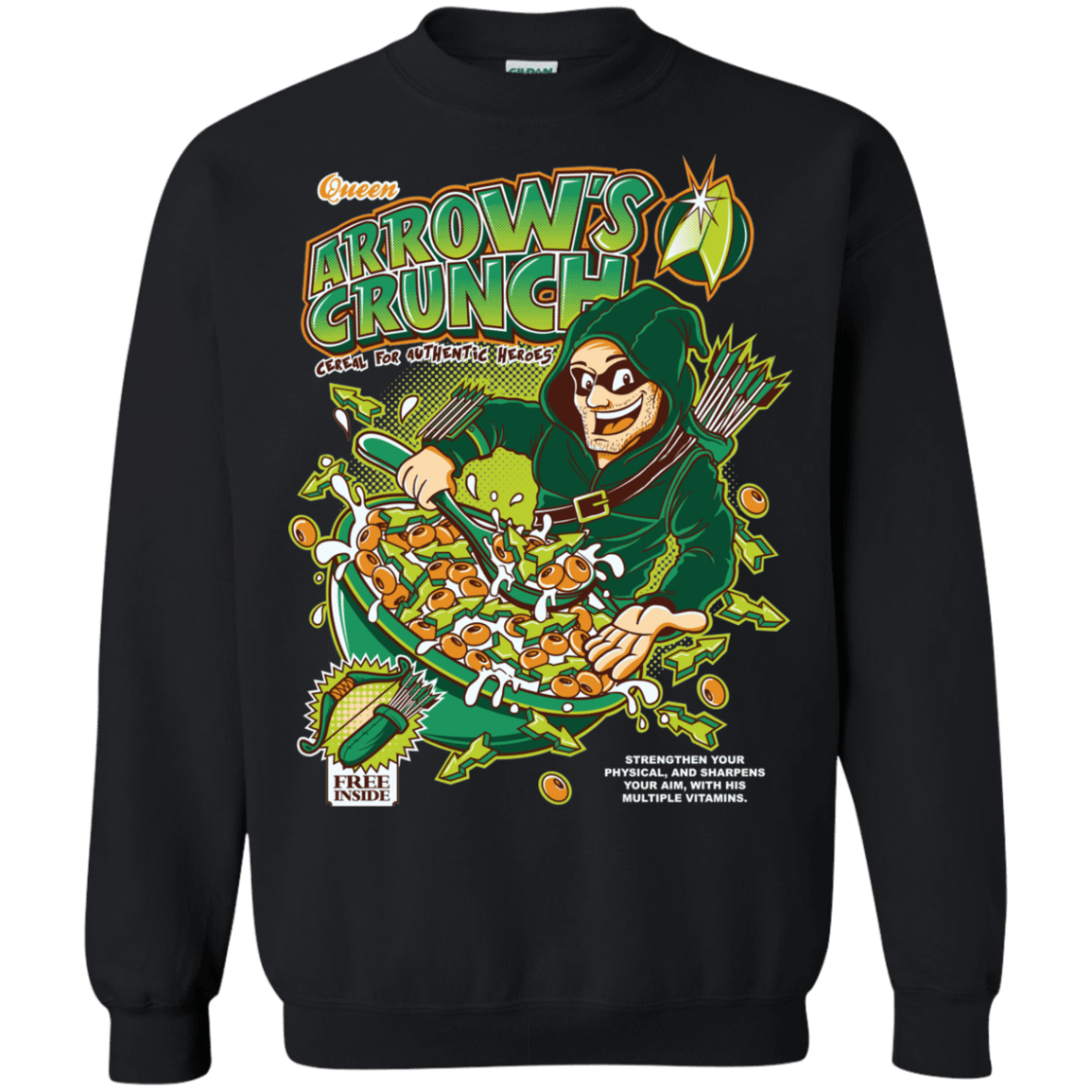 Sweatshirts Black / S Arrow's Crunch Crewneck Sweatshirt