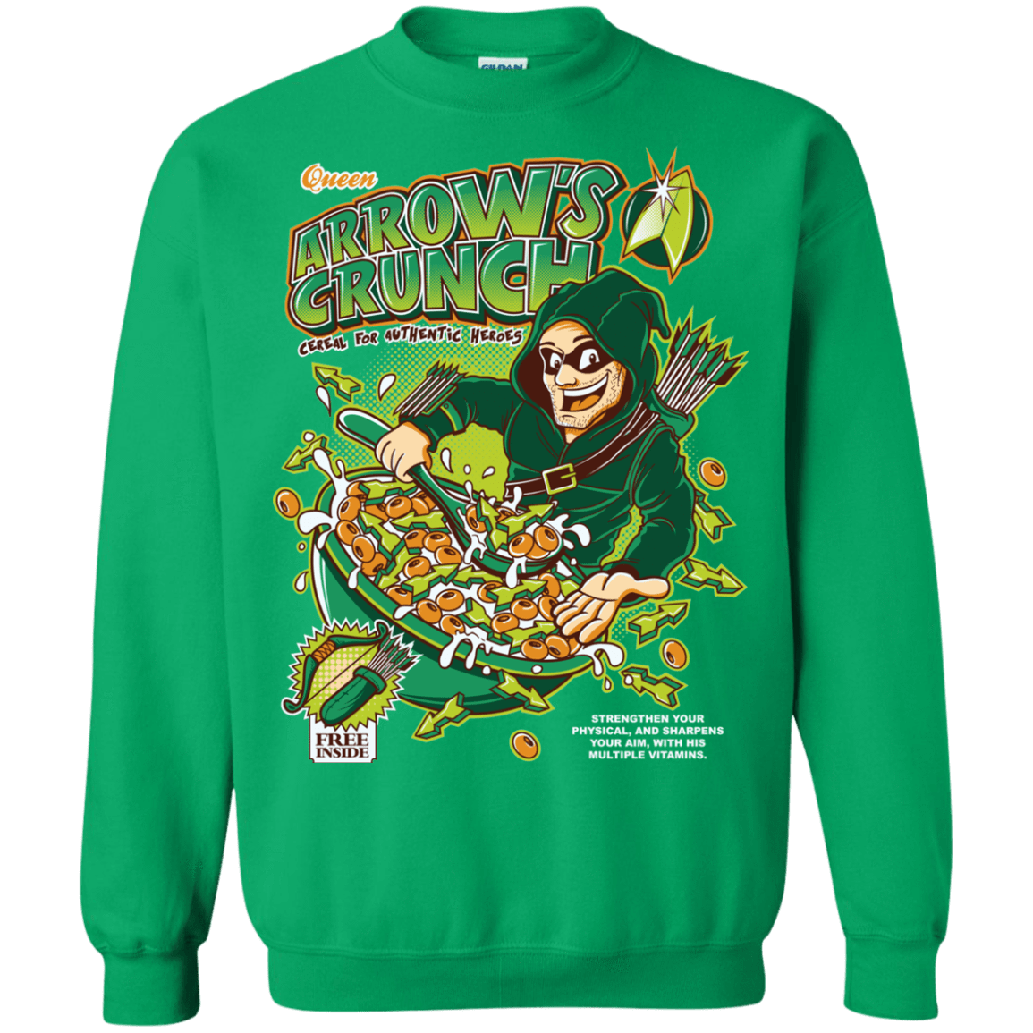 Sweatshirts Irish Green / S Arrow's Crunch Crewneck Sweatshirt