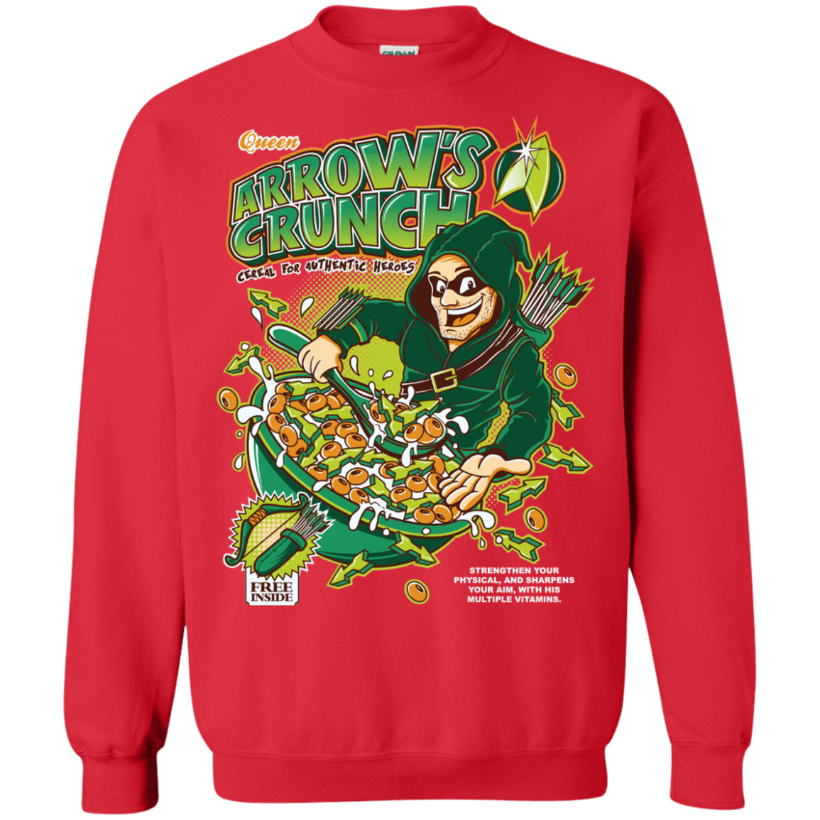 Sweatshirts Red / S Arrow's Crunch Crewneck Sweatshirt