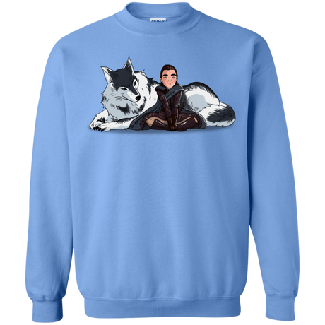 Sweatshirts Carolina Blue / S Arya and Nymeria Crewneck Sweatshirt