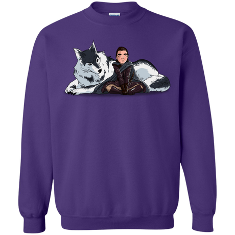 Sweatshirts Purple / S Arya and Nymeria Crewneck Sweatshirt