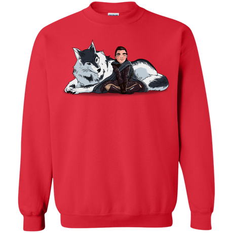 Sweatshirts Red / S Arya and Nymeria Crewneck Sweatshirt