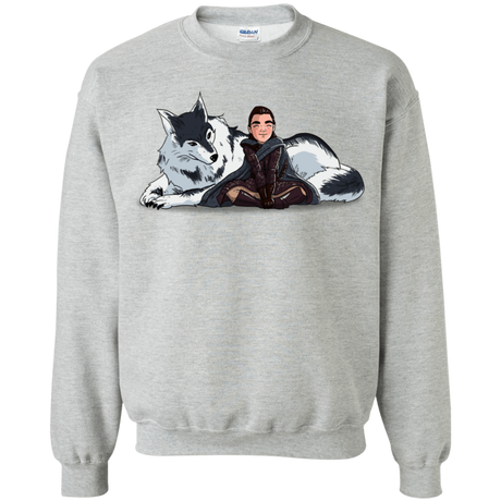 Sweatshirts Sport Grey / S Arya and Nymeria Crewneck Sweatshirt