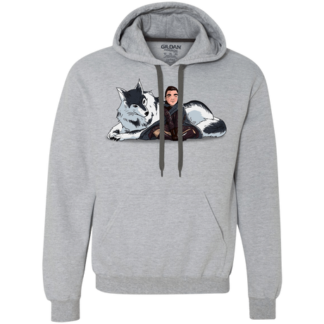 Sweatshirts Sport Grey / L Arya and Nymeria Premium Fleece Hoodie