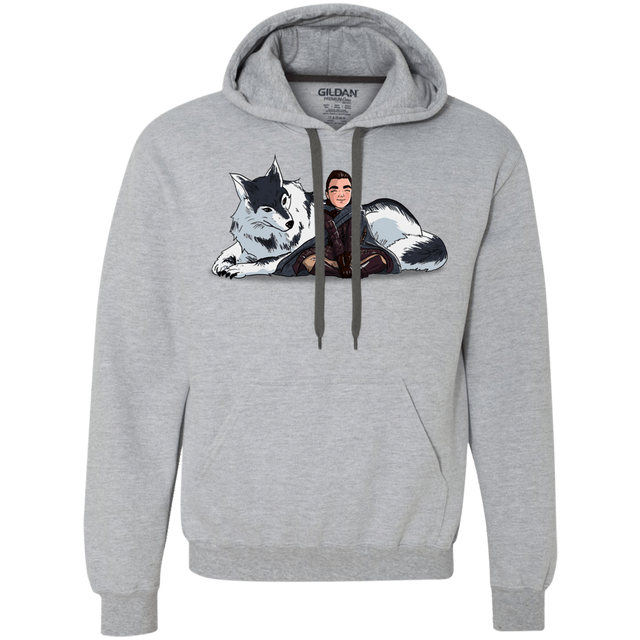 Sweatshirts Sport Grey / L Arya and Nymeria Premium Fleece Hoodie