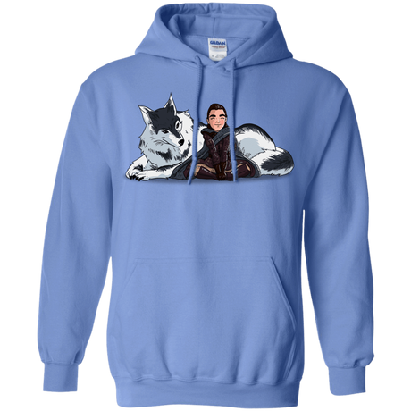 Sweatshirts Carolina Blue / S Arya and Nymeria Pullover Hoodie