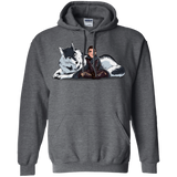 Sweatshirts Dark Heather / S Arya and Nymeria Pullover Hoodie