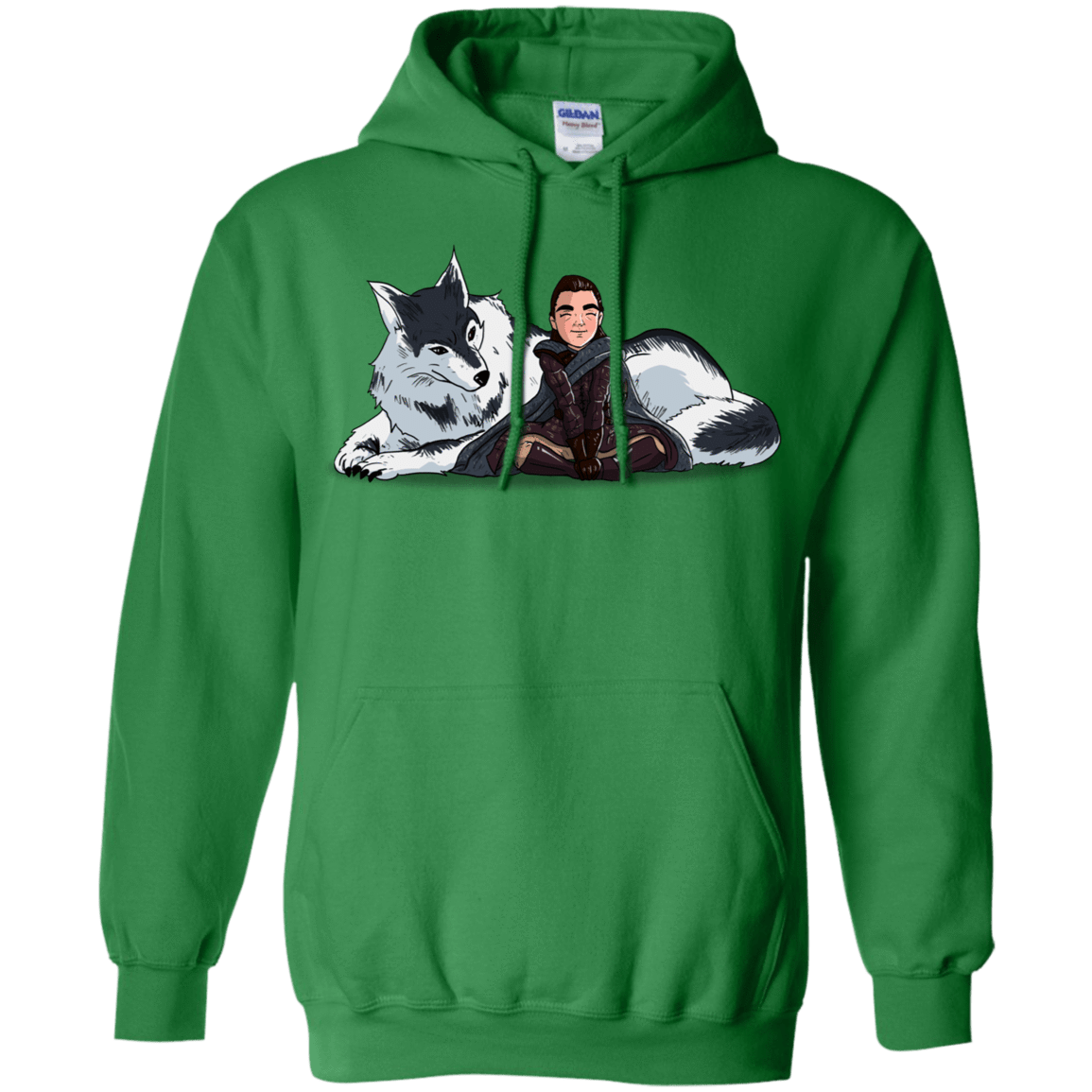 Sweatshirts Irish Green / S Arya and Nymeria Pullover Hoodie