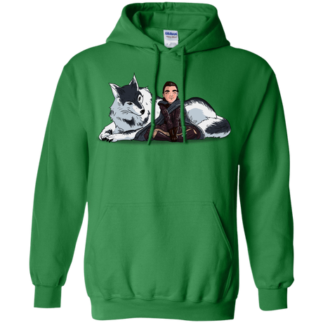 Sweatshirts Irish Green / S Arya and Nymeria Pullover Hoodie