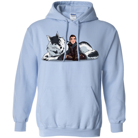 Sweatshirts Light Blue / S Arya and Nymeria Pullover Hoodie