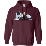 Sweatshirts Maroon / S Arya and Nymeria Pullover Hoodie