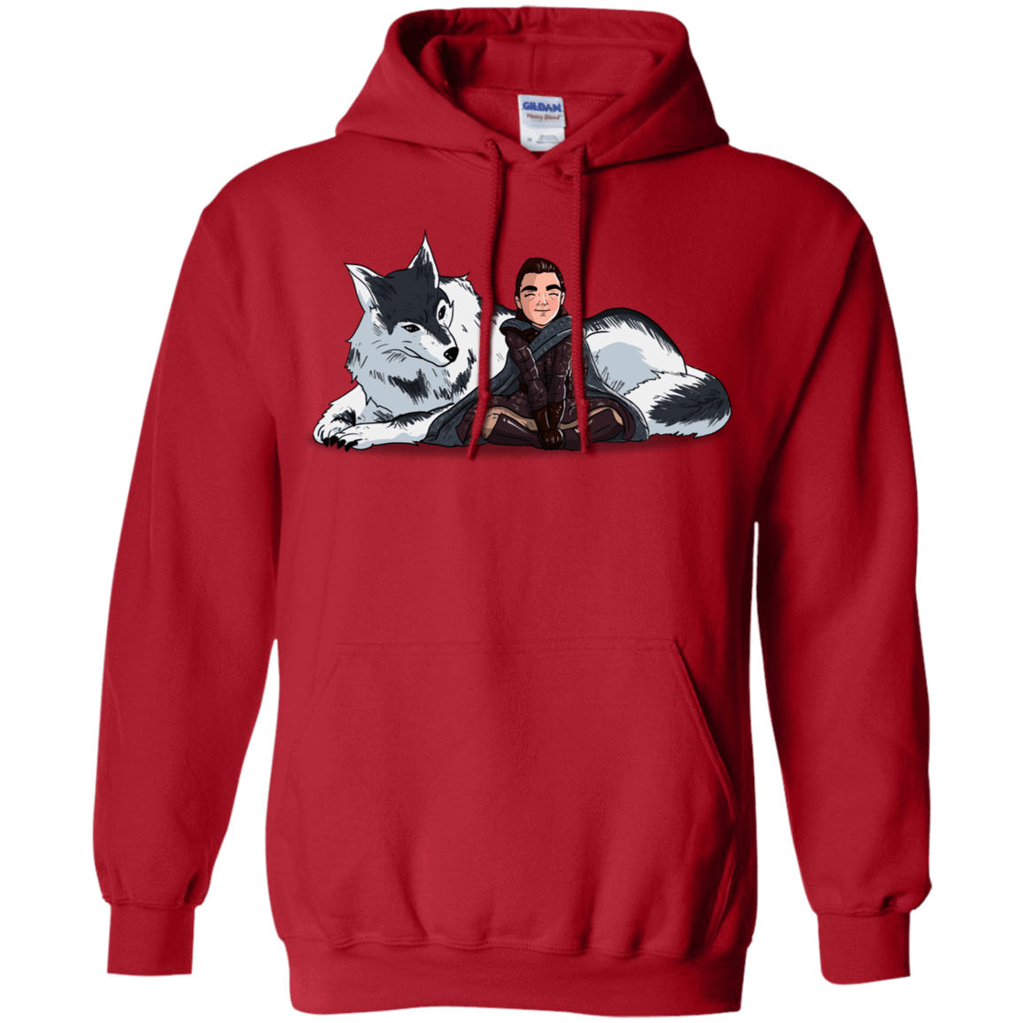 Sweatshirts Red / S Arya and Nymeria Pullover Hoodie