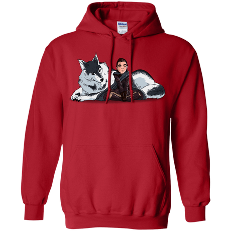 Sweatshirts Red / S Arya and Nymeria Pullover Hoodie