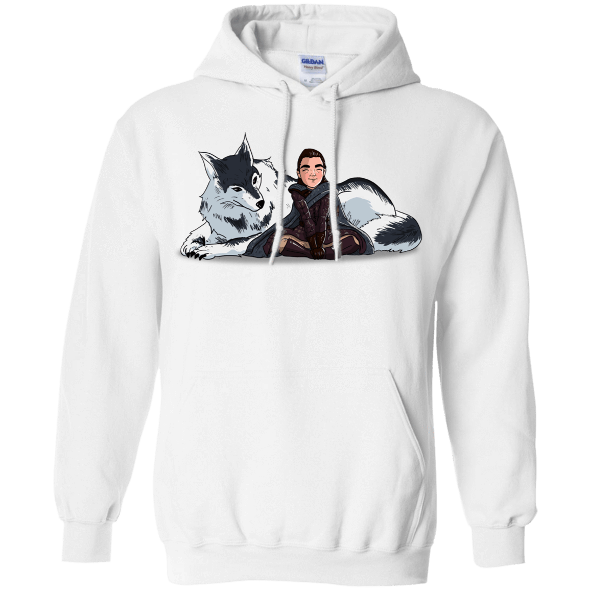 Sweatshirts White / S Arya and Nymeria Pullover Hoodie