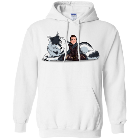 Sweatshirts White / S Arya and Nymeria Pullover Hoodie