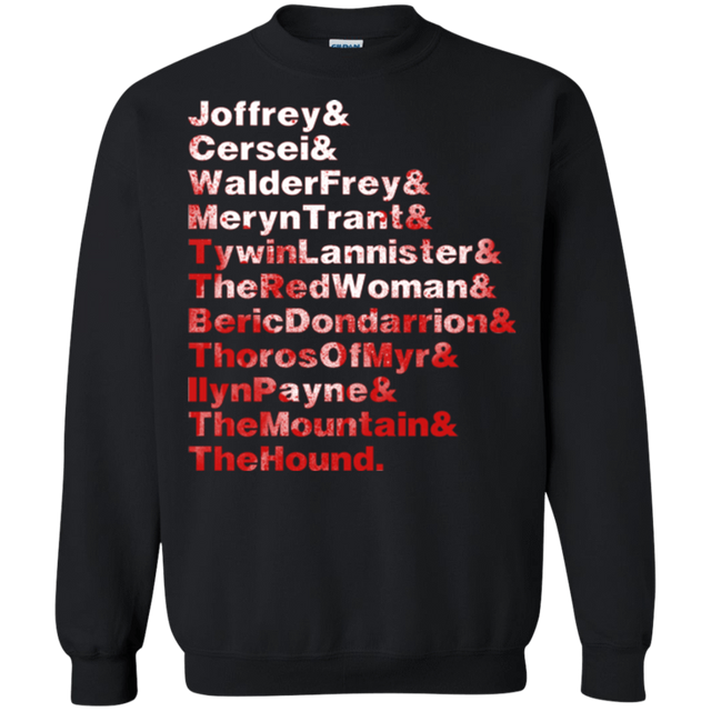 Sweatshirts Black / Small Aryas Kill List Crewneck Sweatshirt