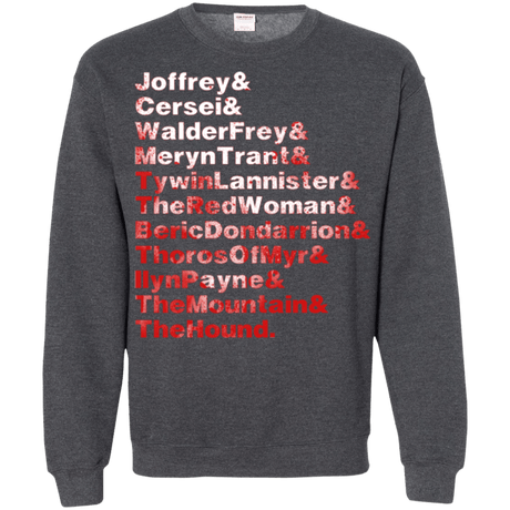 Sweatshirts Dark Heather / Small Aryas Kill List Crewneck Sweatshirt