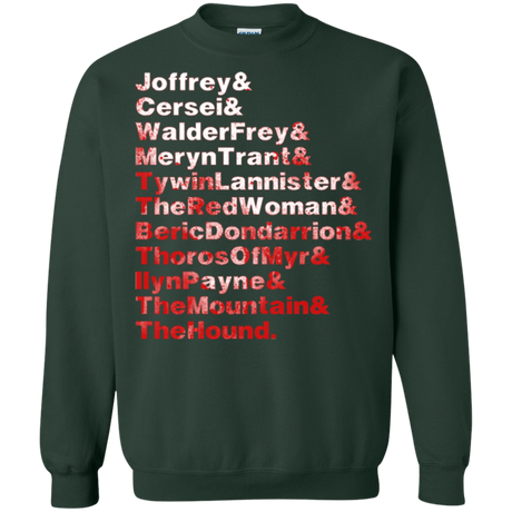 Sweatshirts Forest Green / Small Aryas Kill List Crewneck Sweatshirt