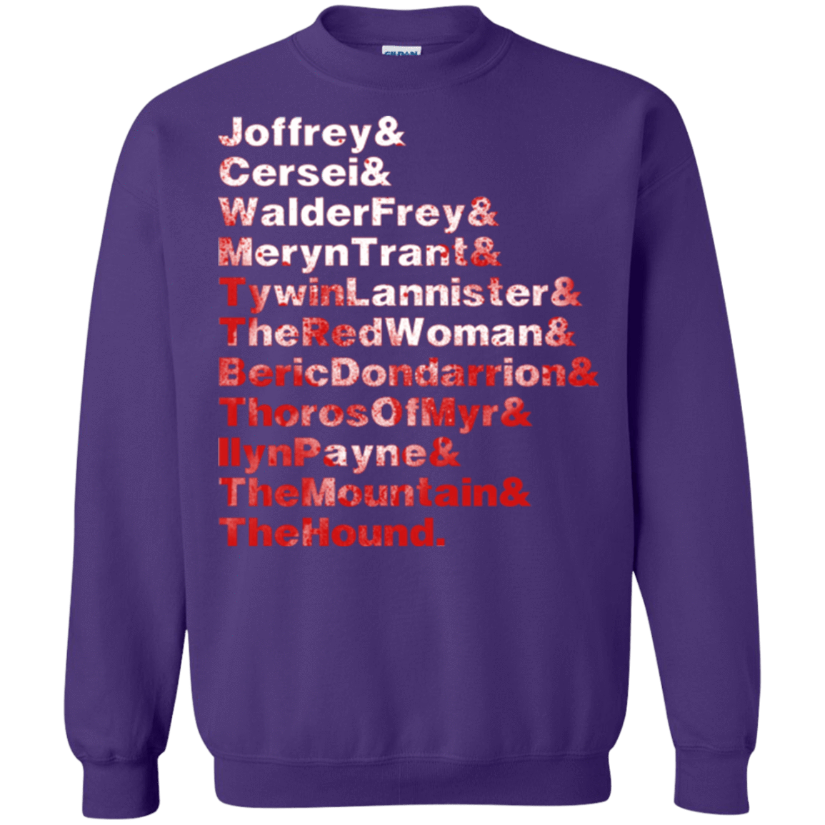 Sweatshirts Purple / Small Aryas Kill List Crewneck Sweatshirt