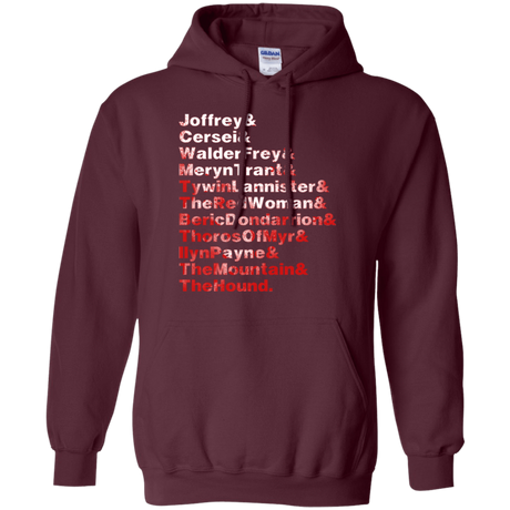 Sweatshirts Maroon / Small Aryas Kill List Pullover Hoodie