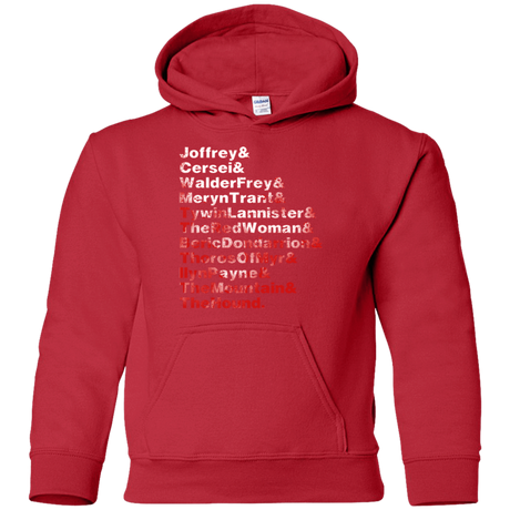 Sweatshirts Red / YS Aryas Kill List Youth Hoodie