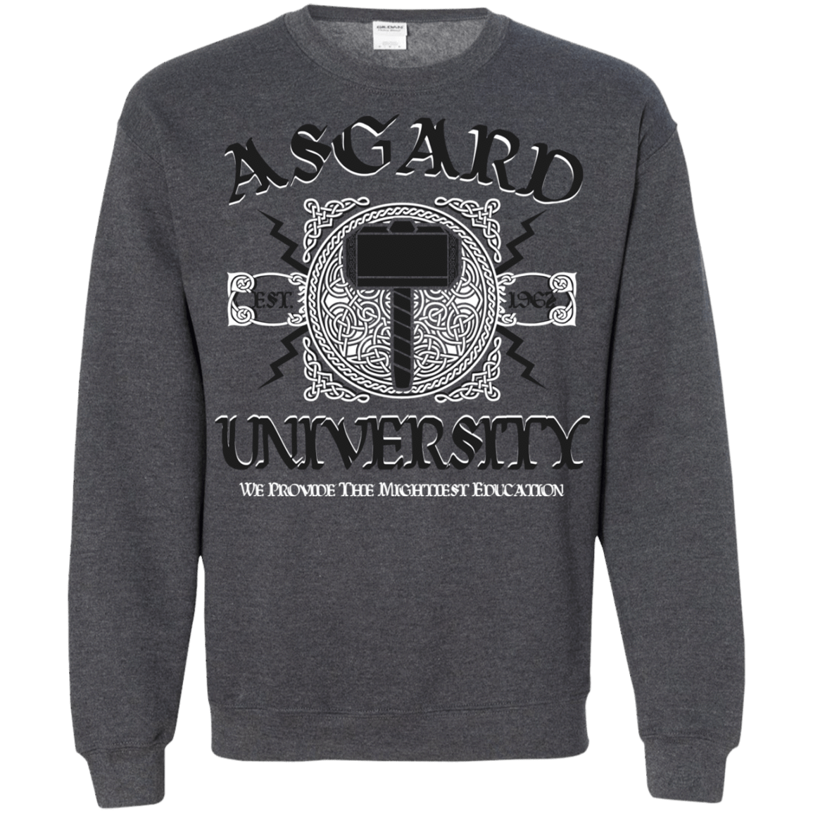 Sweatshirts Dark Heather / Small Asgard University Crewneck Sweatshirt