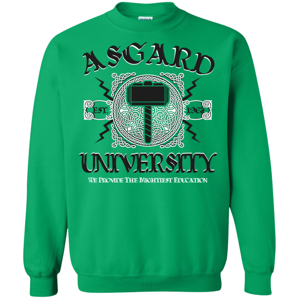 Sweatshirts Irish Green / Small Asgard University Crewneck Sweatshirt