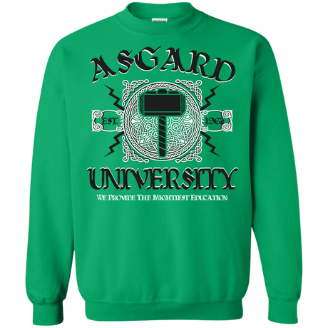 Sweatshirts Irish Green / Small Asgard University Crewneck Sweatshirt