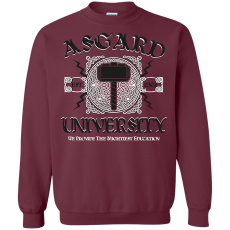 Sweatshirts Maroon / Small Asgard University Crewneck Sweatshirt