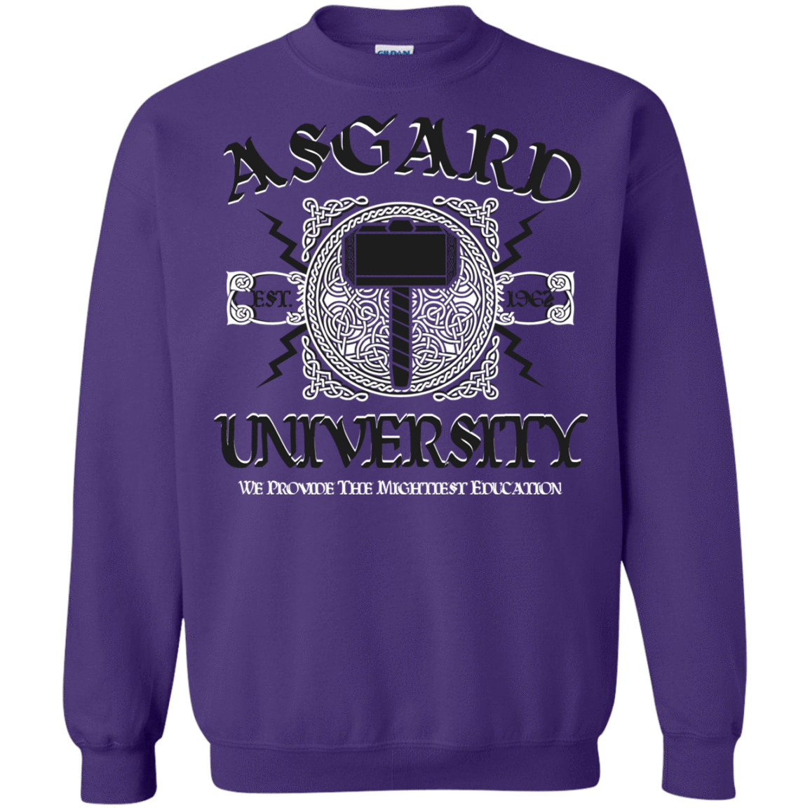 Sweatshirts Purple / Small Asgard University Crewneck Sweatshirt