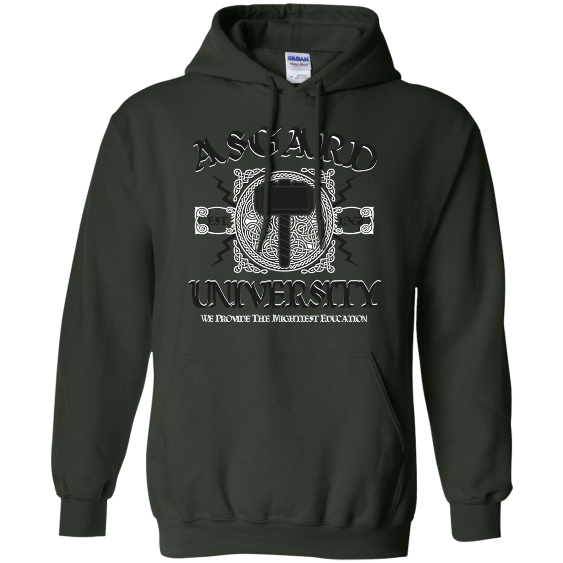 Sweatshirts Forest Green / Small Asgard University Pullover Hoodie