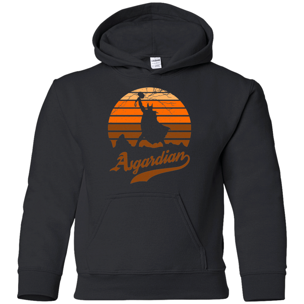 Sweatshirts Black / YS Asgardian Sun Set Youth Hoodie