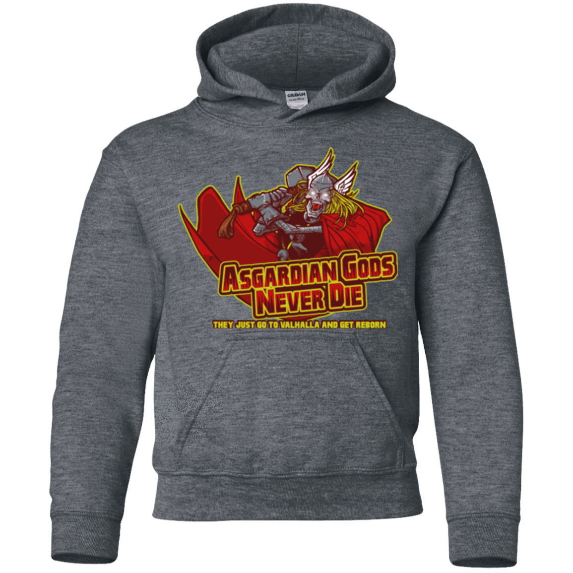 Sweatshirts Dark Heather / YS Asgardian Youth Hoodie