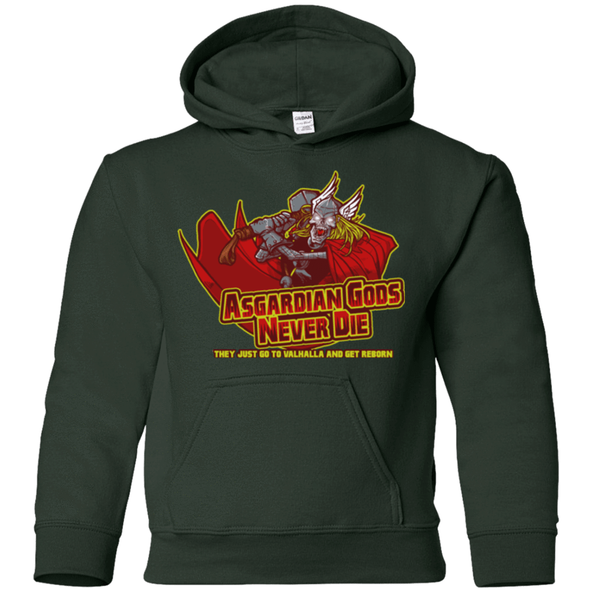 Sweatshirts Forest Green / YS Asgardian Youth Hoodie